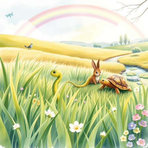 The Meadow Where Thimble Grows - Jabali AI Poster