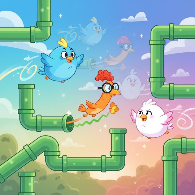 Flapbound Flock Frenzy - Jabali AI Poster