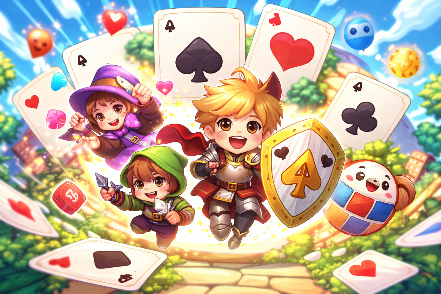 Kids Total RPG Card Quest - Instant game by Jabali AI