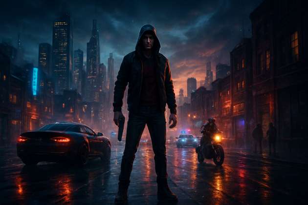 City of Vice - Jabali AI Poster