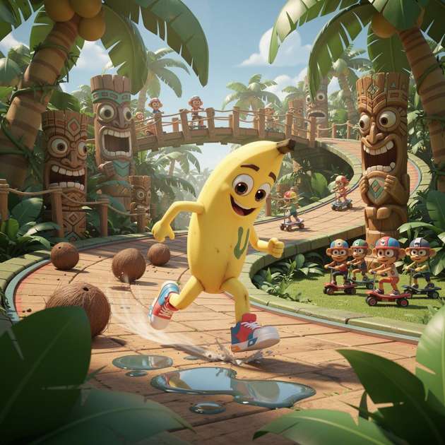 Banana Run - Jabali AI Poster