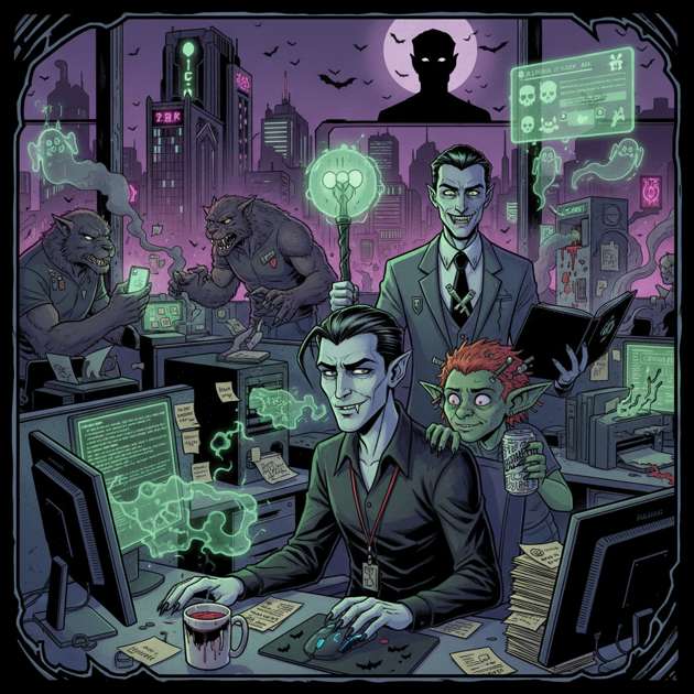 Fangs on the Help Desk - Jabali AI Poster