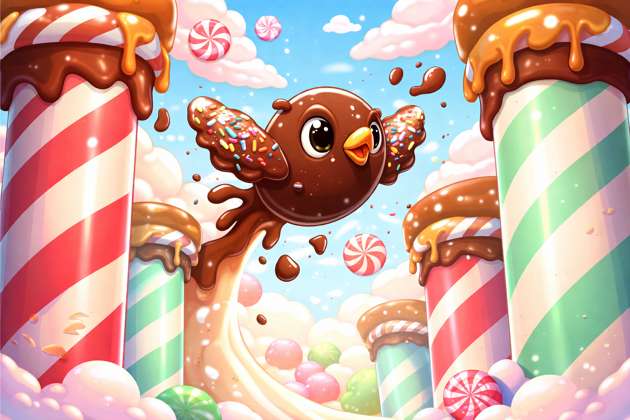 Choco Flappy Candy Dash - Jabali AI Poster