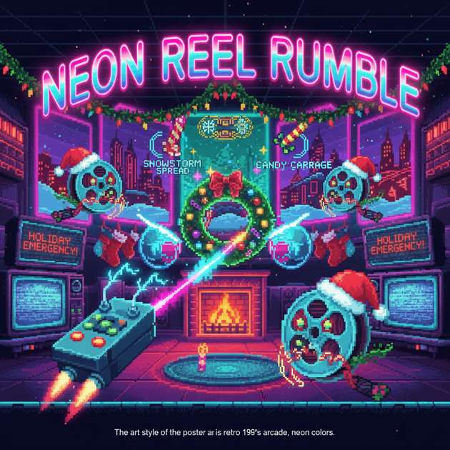 Neon Reel Rumble - Fixed Shooter Arcade by Jabali AI