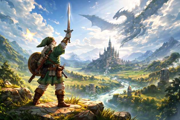 The Legend of Zelda: Link at 67 - Jabali AI Poster