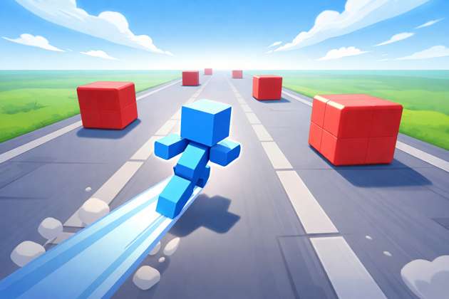 Lane Dash 3D - Jabali AI Poster