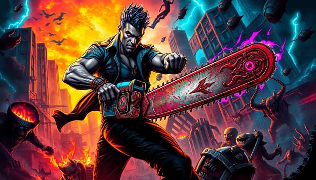Chainsaw Carnage - Jabali AI Poster