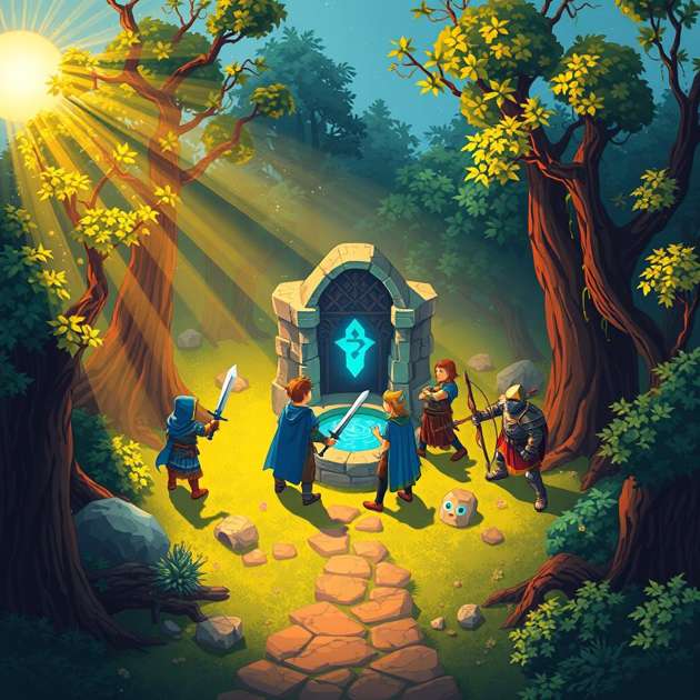 Dawn of the Enchanted Grove - Jabali AI Poster