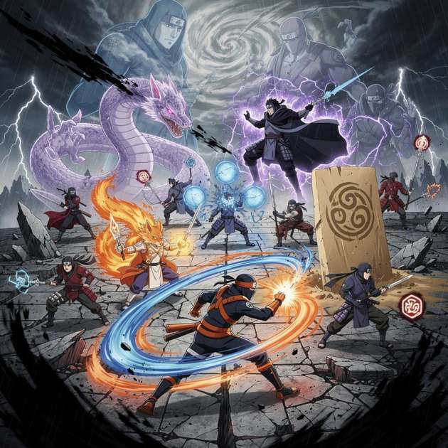 Naruto Ultimate Jutsu Clash 3D - Jabali AI Poster