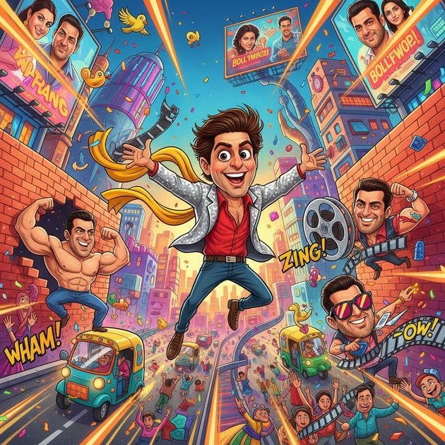 Shahrukh vs Salman: City Showdown - Jabali AI Poster