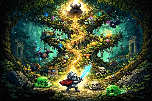 Monster Tree Quest - Jabali AI Poster