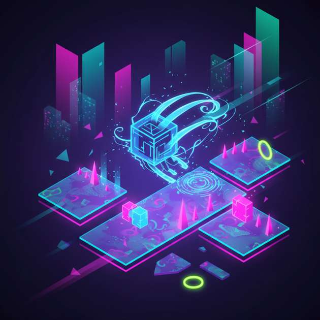 Neon Pulse Rush - Jabali AI Poster