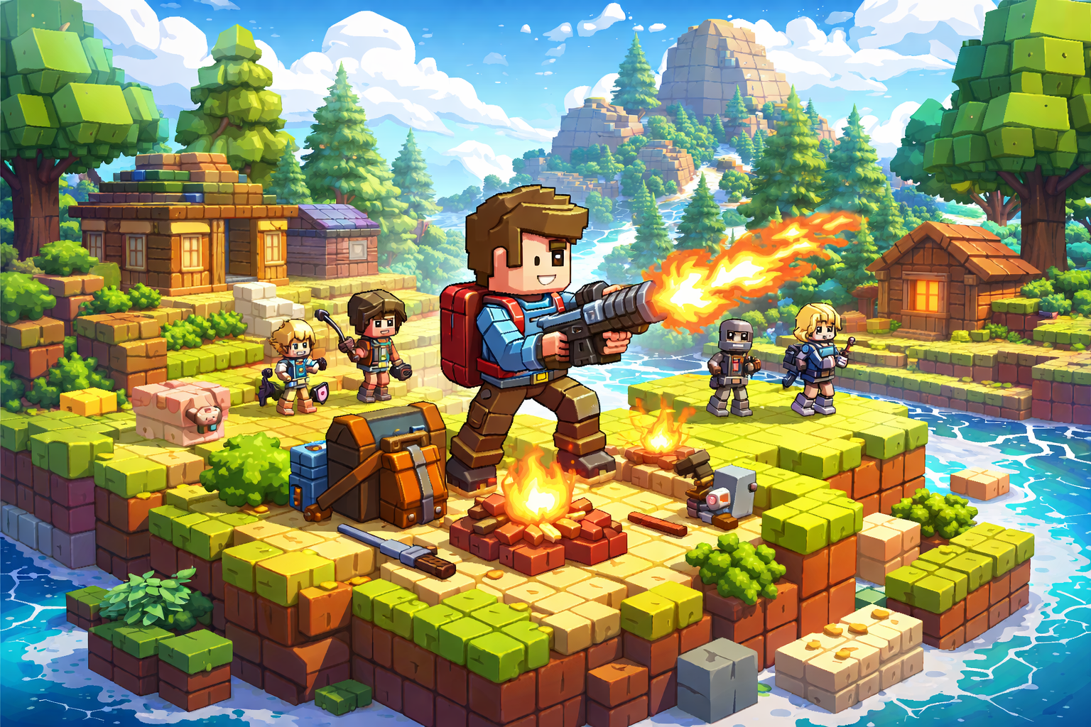 Irfan World: Block Battle Survival - Instant game by Jabali AI