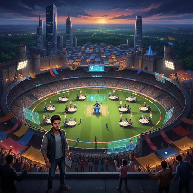 Auction Kings: Cricket Manager - Jabali AI Poster