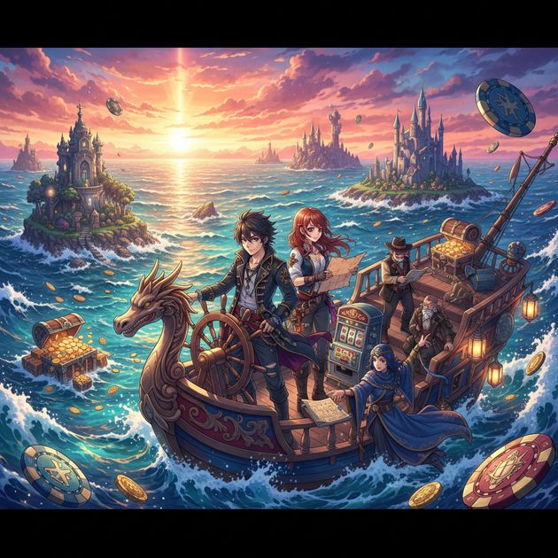 Fortune Sail: Emo Pirates - Jabali AI Poster