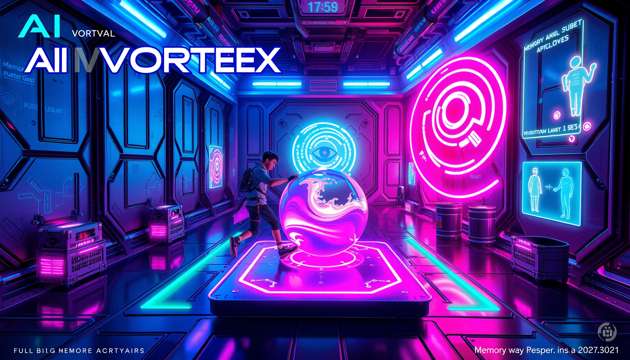 Neon Loop: VORTEX Protocol - Jabali AI Poster