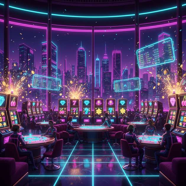 Neon Casino Royale - Jabali AI Poster
