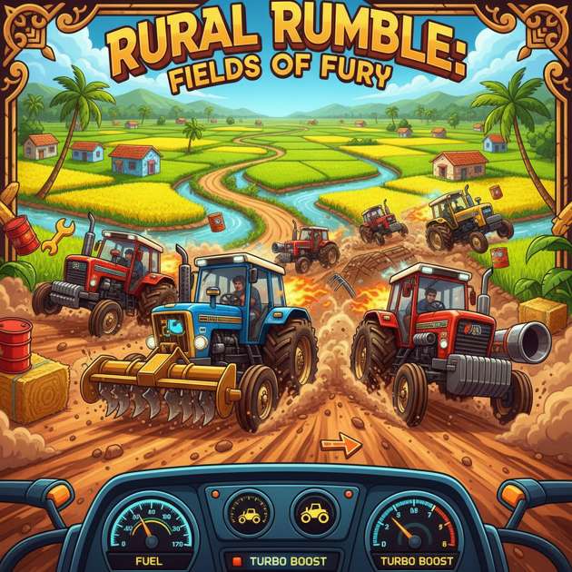 Tractor Turmoil: Farmland Rivals - Jabali AI Poster