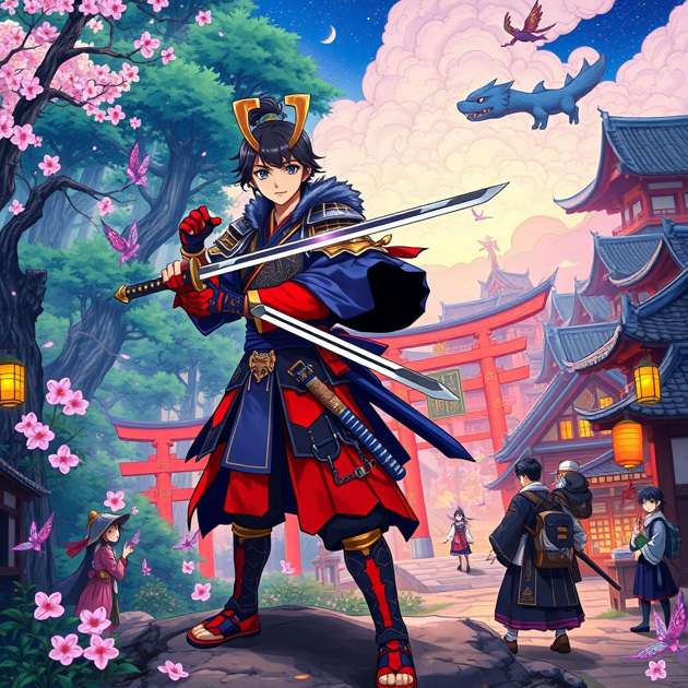 Blade of the Floating World - Jabali AI Poster