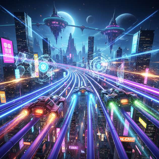 Neon Drift Assault - 3D Racing by Jabali AI