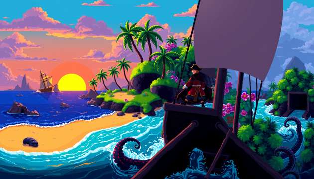 Treasure Tides: Felix's Quest - Jabali AI Poster