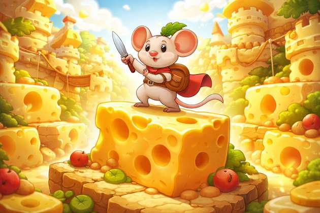 Cheese Chase - Jabali AI Poster