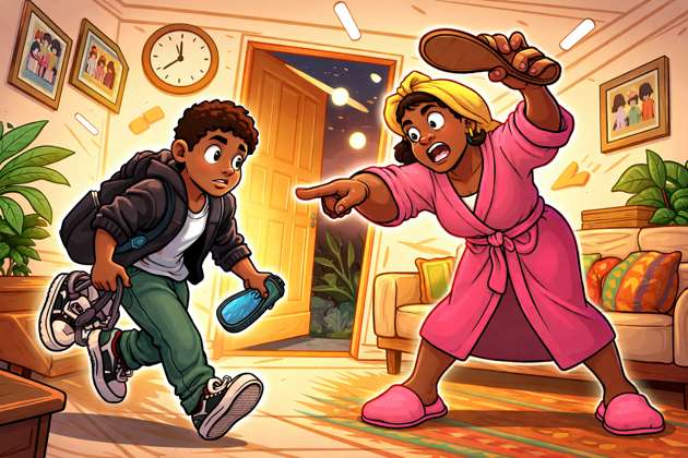 Late Again, African Parent Mode - Jabali AI Poster