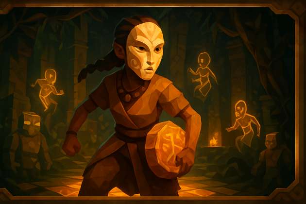 Ayru, the Masked Shaman - Jabali AI Poster