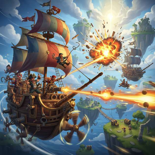 Sky Pirates Royale - Jabali AI Poster