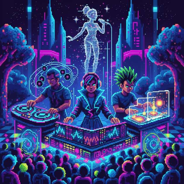 Quantum Beat Nexus - Jabali AI Poster