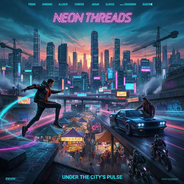 Neon Run: City Rivals - Jabali AI Poster