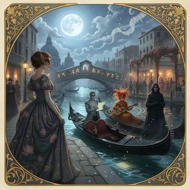 Arias Beneath the Carnival Moon - Jabali AI Poster
