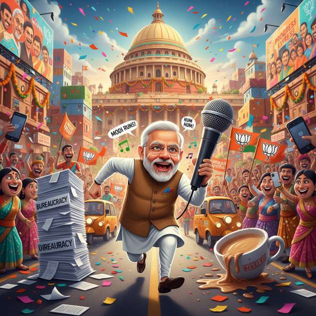 Modi Run Mania - 3D Open World by Jabali AI