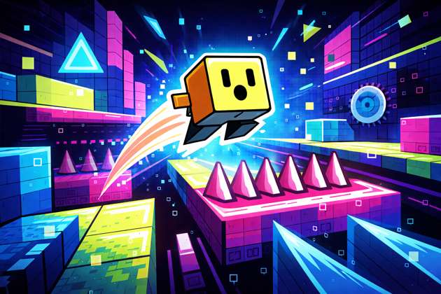 Dash Geometry Rush - Jabali AI Poster