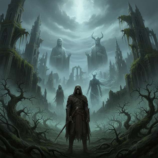Cathedral of the Forgotten - Jabali AI Poster