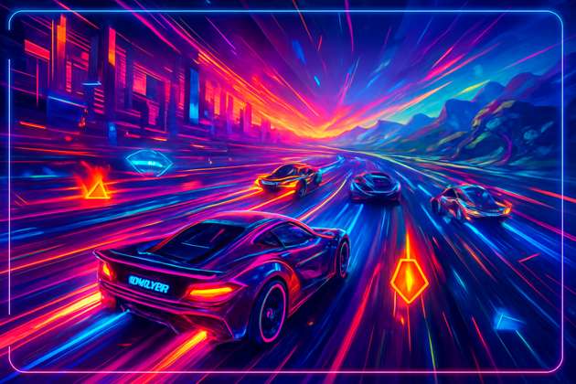 Neon Rush: Rivals Unleashed - 3D Racing by Jabali AI