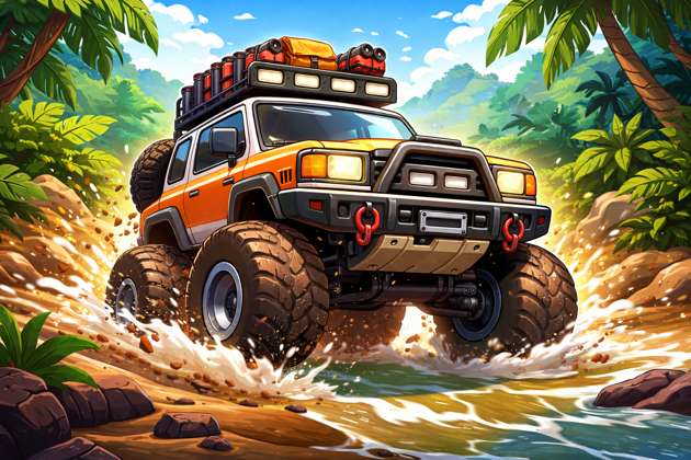 Mud Mayhem 4x4 - Jabali AI Poster