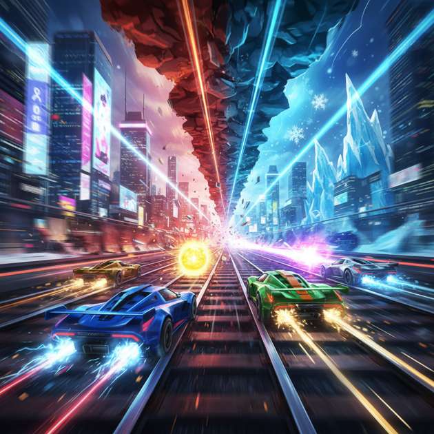 Rail Rush Rivals - 3D Racing by Jabali AI
