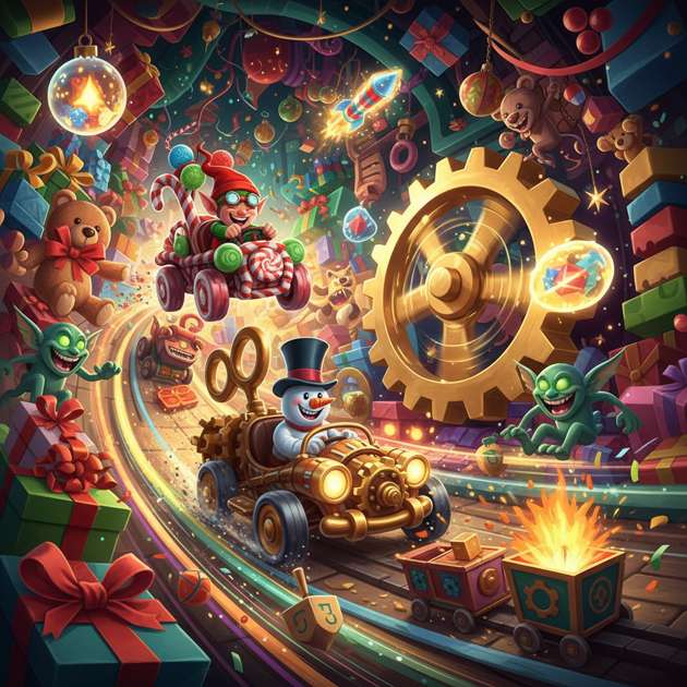 Gremlin Gift Dash - Jabali AI Poster