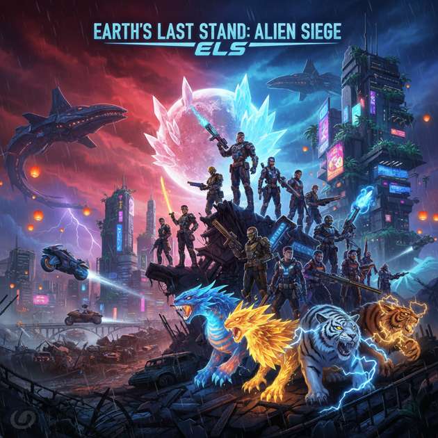 Earth's Last Stand: Alien Siege - Jabali AI Poster