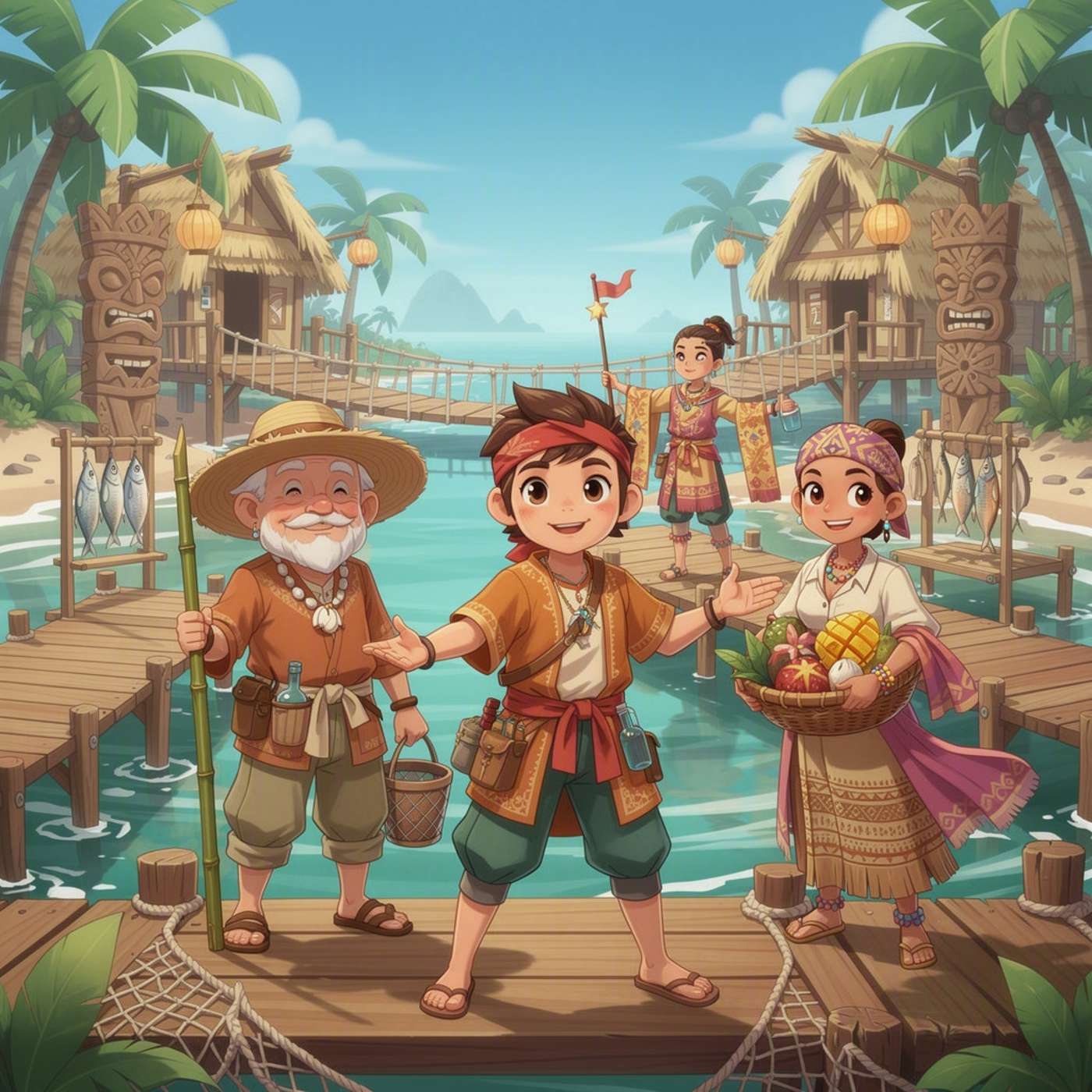 Island Cutout Crew game artwork