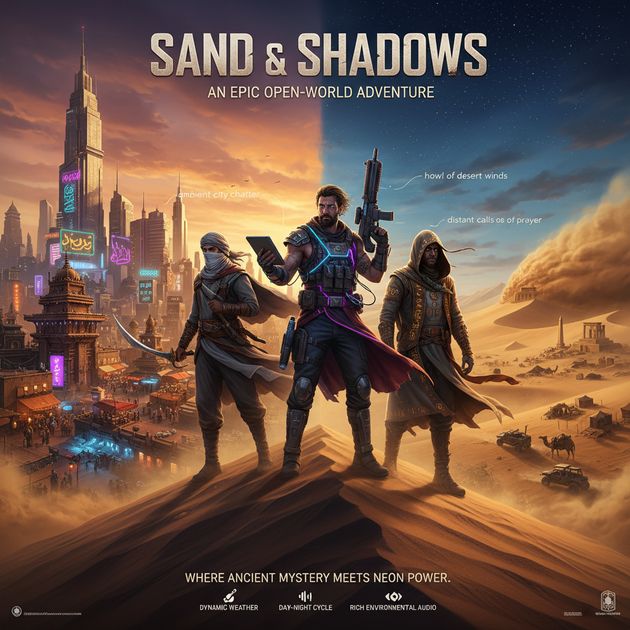 Veil of Shifting Sands - Jabali AI Poster