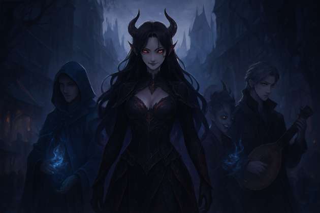 Succubus of the Fallen City - Jabali AI Poster