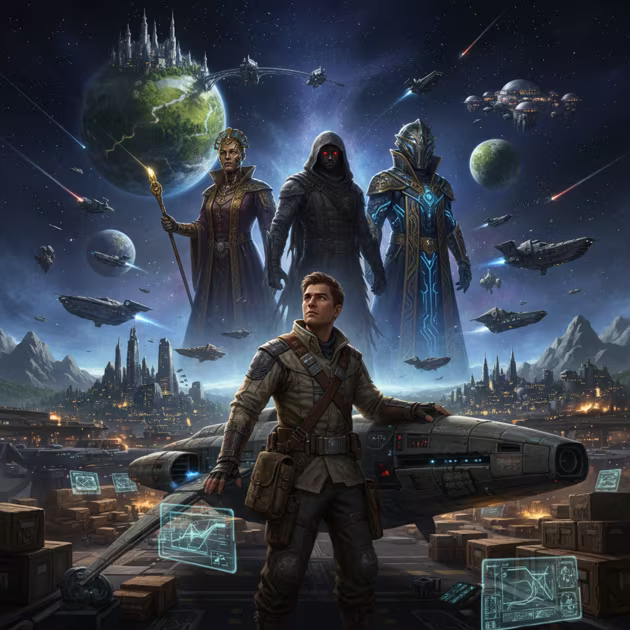 Galactic Frontier: Empires - Jabali AI Poster