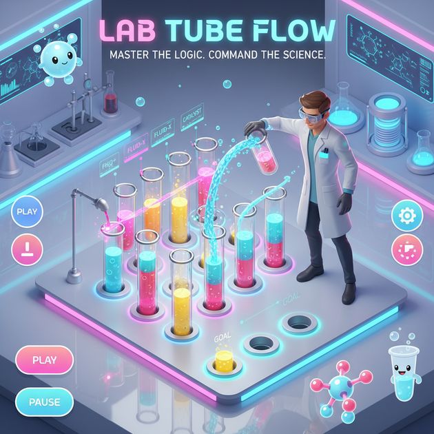 Lab Tube Flow - Jabali AI Poster