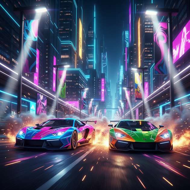 Neon Street Rivals - Jabali AI Poster