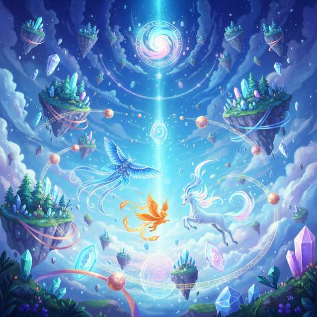 Skyborn Lumina - Jabali AI Poster