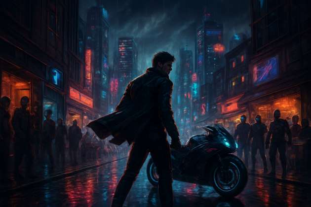 Neon Uprising - Jabali AI Poster