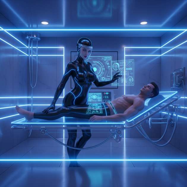Neon Veins: Clinical Fetish - Jabali AI Poster