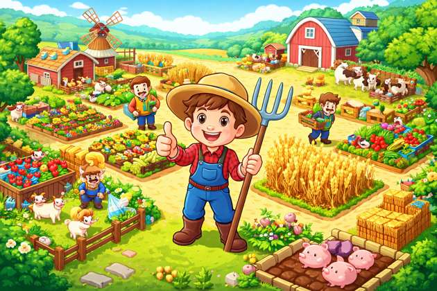 Farm Crew Tycoon - Jabali AI Poster